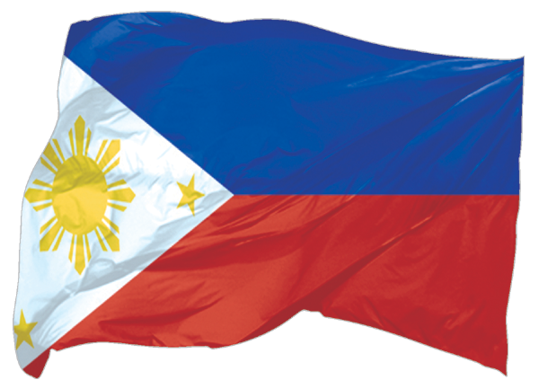 Philippinen | wehende Flagge als Aufkleber