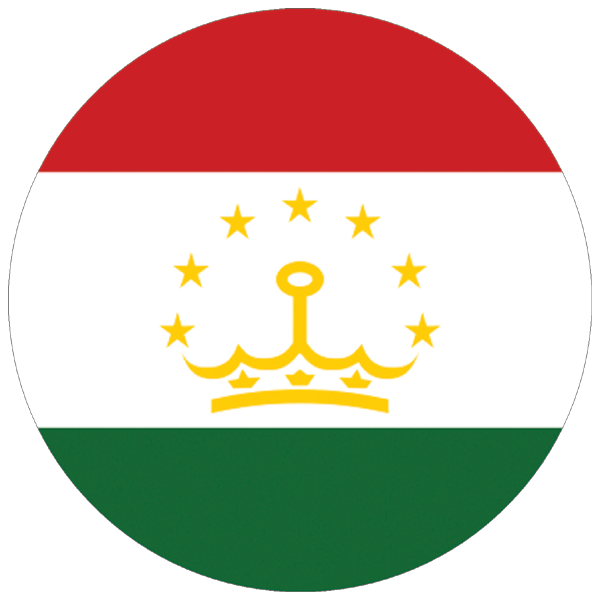 Tajikistan | round cut sticker