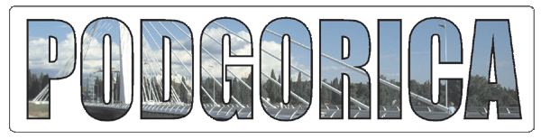 Podgorica | Aufkleber- (weiss)