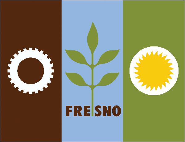 Stadtflagge Fresno