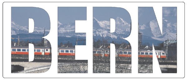Bern | Aufkleber- (weiss)