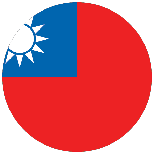 Taiwan | rund geschnittener Aufkleber