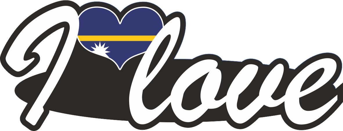 Nauru | I love ... sticker