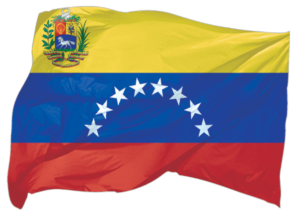 Venezuela | wehende Flagge als Aufkleber