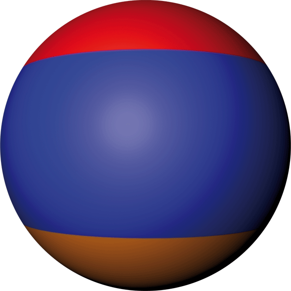 Armenien | Aufkleber in Kugelform