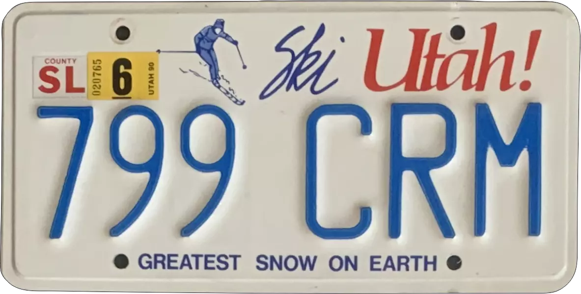 USA license plate | Utah.2