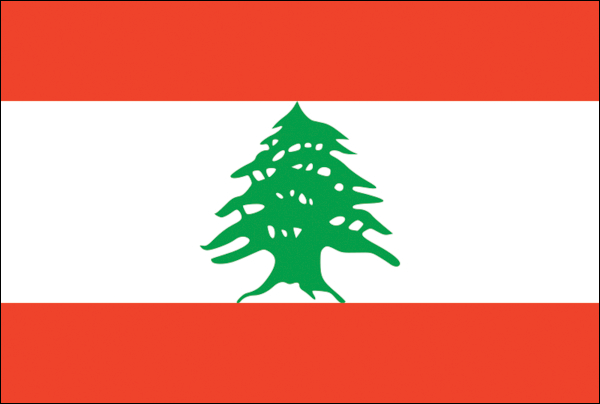 Libanon | Flagge -gleiche Größe
