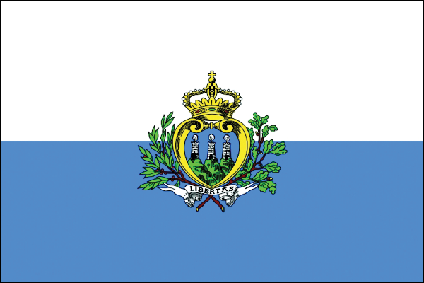 San Marino | Flagge -gleiche Größe