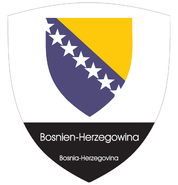 Bosnien-Herzegowina | Wappen als Aufkleber (2) 