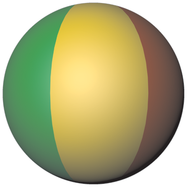 Mali | Aufkleber in Kugelform