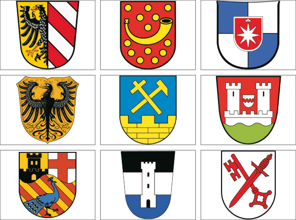 Länderkennzeichen, Flaggen, Wappen und vieles mehr -  nicht nur Autoaufkleber