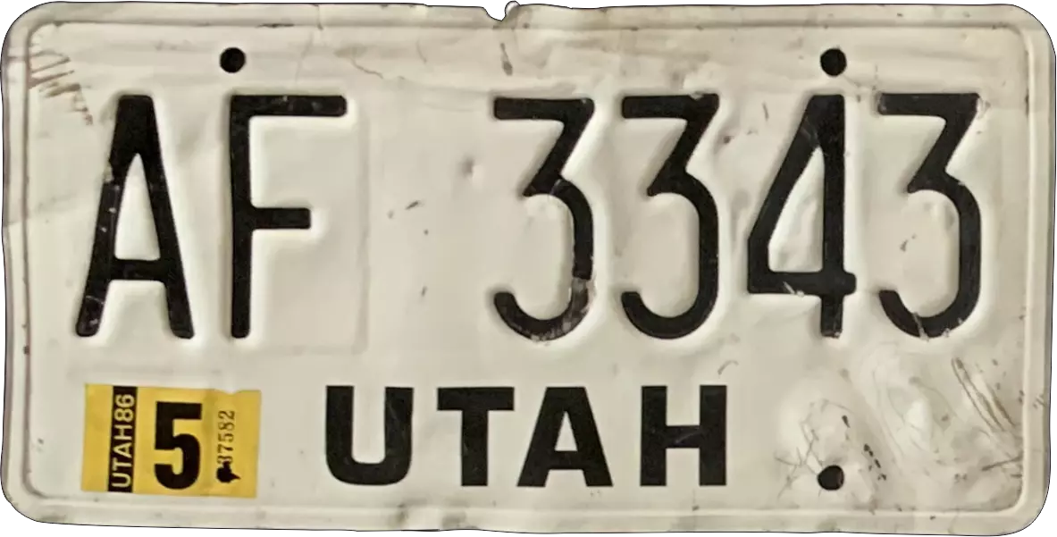 USA license plate | Utah.1