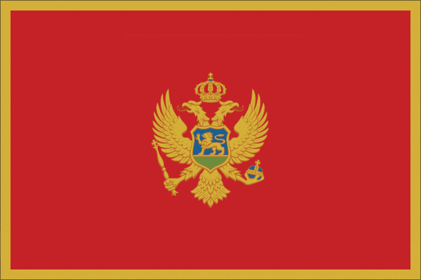 Montenegro | Flagge -gleiche Größe 
