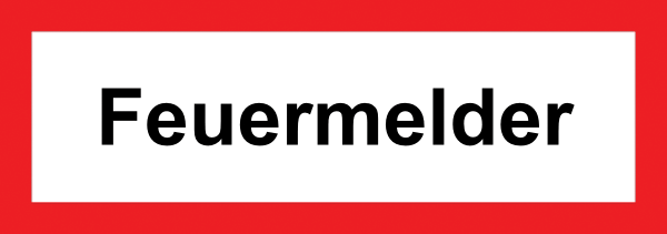 Feuerwehr Aufkleber - Feuermelder
