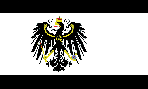 Aufkleber - Fahne-Flagge | Königreichs Preussen 1892-1918