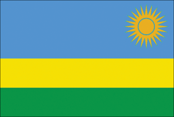 Ruanda | Flagge -gleiche Größe