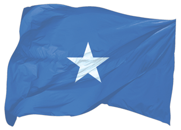 Somalia | wehende Flagge als Aufkleber