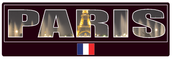 Paris | Aufkleber- (schwarz)