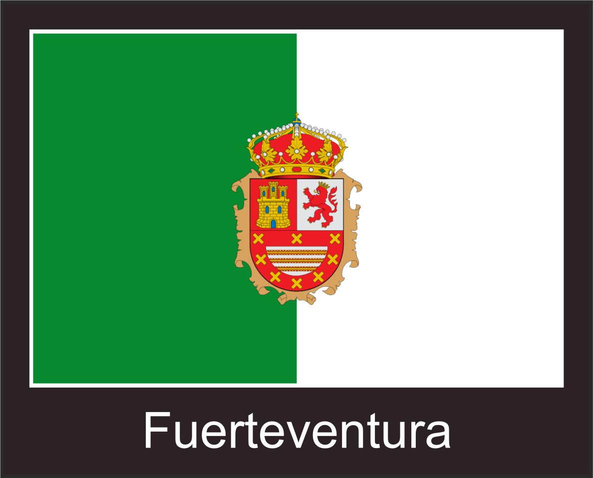 Fuerteventura | Aufkleber mit schwarzem Design