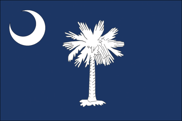 South Carolina | Flagge von South Carolina als Aufkleber