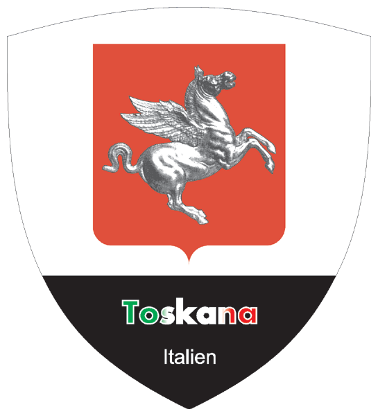 Aufkleber - Wappen der Toskana 