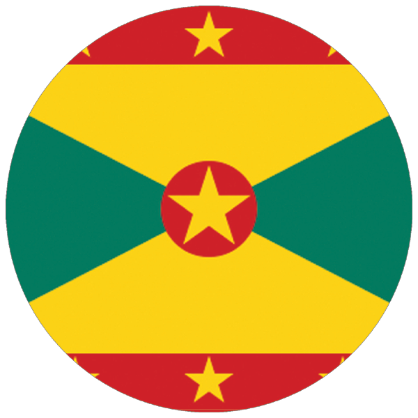 Grenada | rund geschnittener Aufkleber