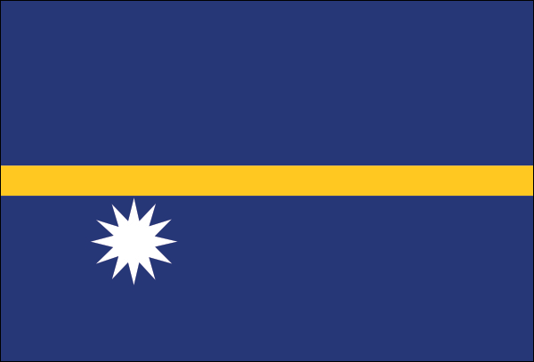 Nauru | Flagge -gleiche Größe