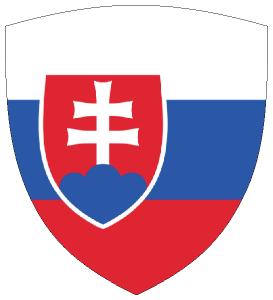 Slowakei | Flagge -wappenförmig