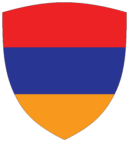 Armenien | Flagge (wappenförmig) Armenien | Flagge (wappenförmig)