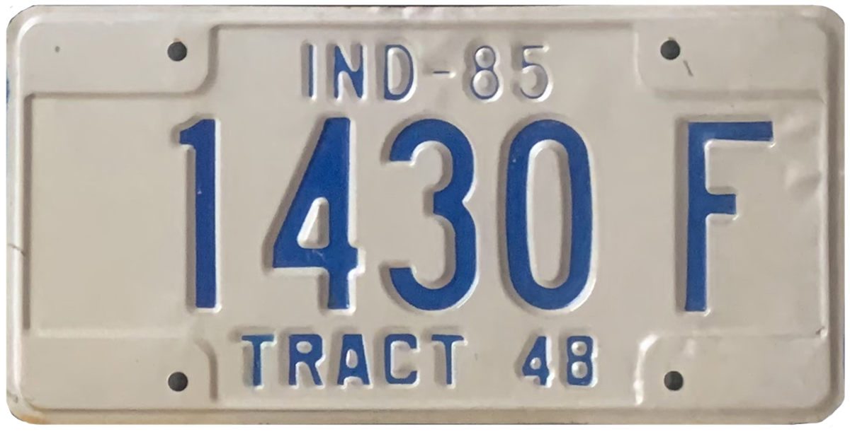 USA license plate | Indiana.6