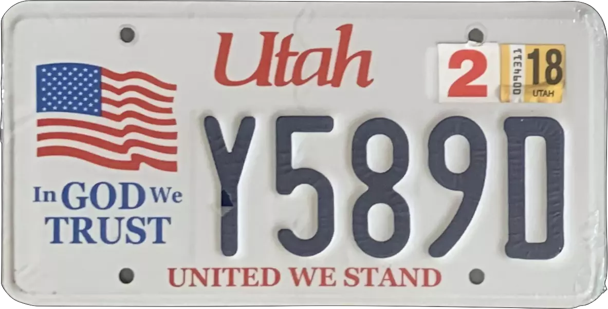 USA license plate | Utah.10