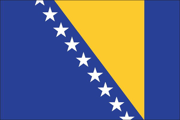 Aufkleber  Bosnien-Herzegowina