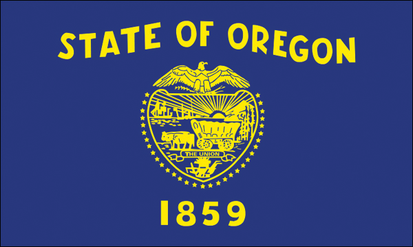 Oregon (Front side) | Sticker