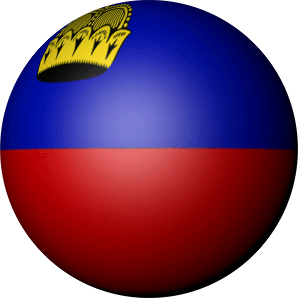 Liechtenstein | Aufkleber in Kugelform 