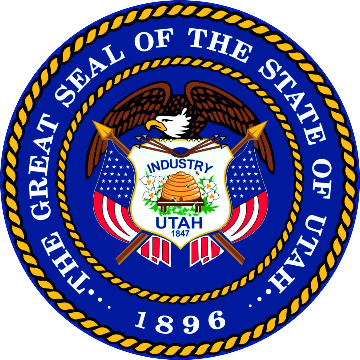 Texas coat of arms as a sticker