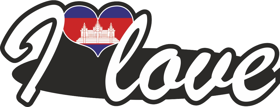 Kambodscha | I love ... Aufkleber