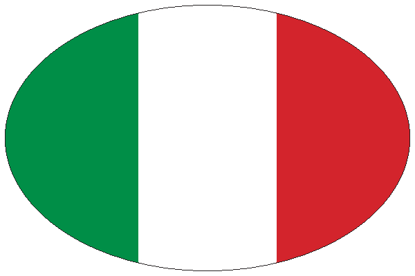 Aufkleber - Italien (oval)