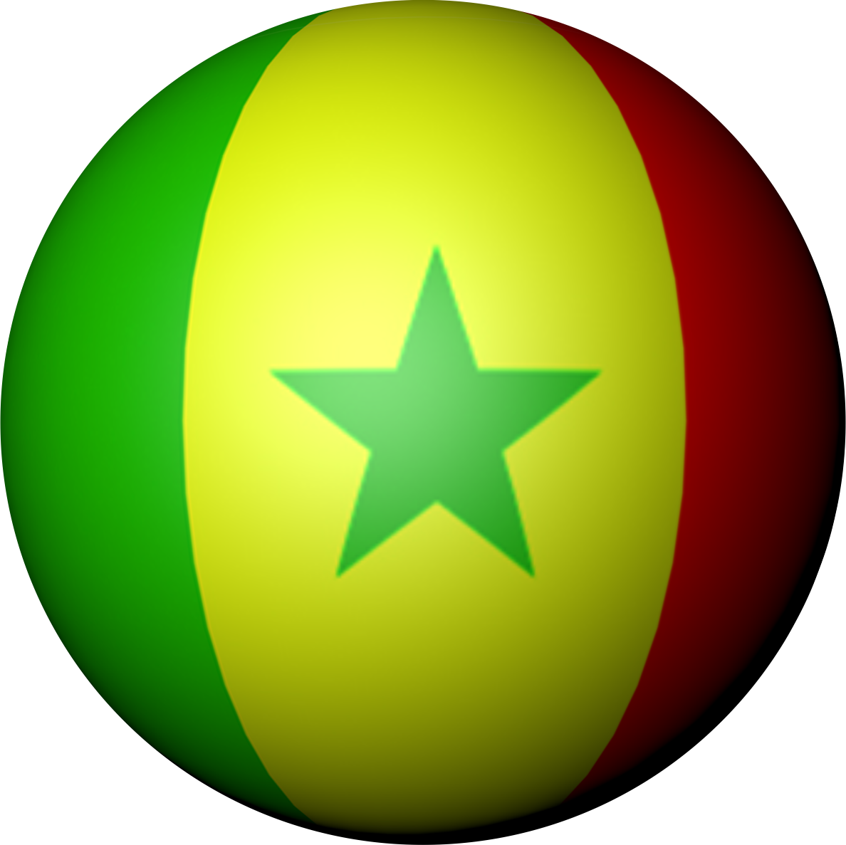 Senegal | Sticker in ball shape