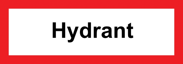 Feuerwehr Aufkleber -Hydrant