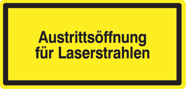 Hinweis Warnsymbol Warnhinweisaufkleber Achtung Laserstrahlung Co2 Faser Laser 
