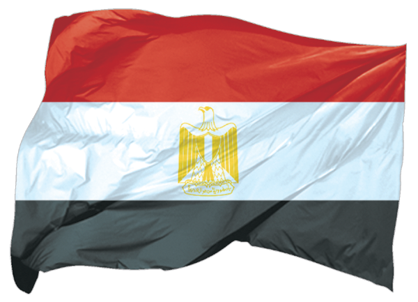 Ägypten | wehende Flagge als Aufkleber