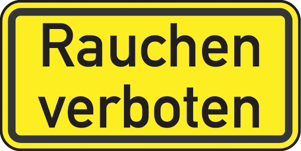 Warnzeichenaufkleber Sonstige .075- Rauchen verboten
