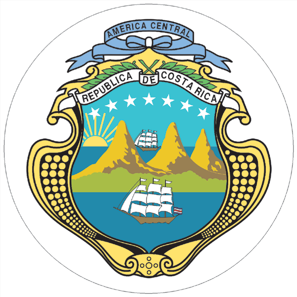 Costa Rica | Wappen als Aufkleber