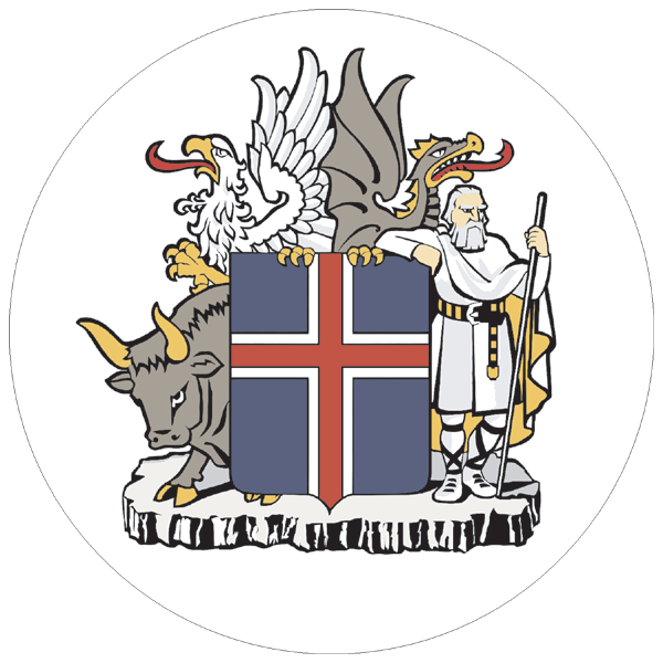 Island | Wappen als Aufkleber