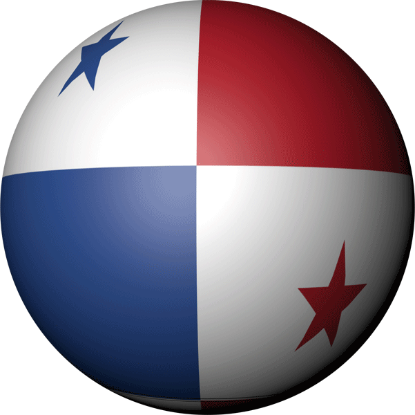 Panama | Aufkleber in Kugelform