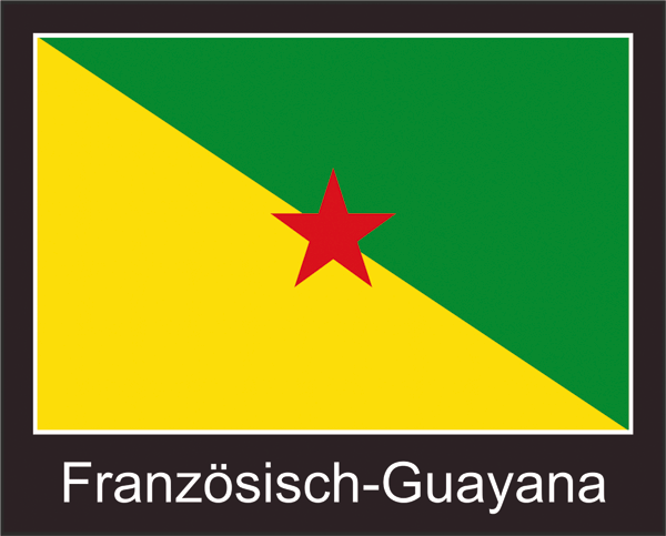 Flagge | French Guiana-schwarzes Design