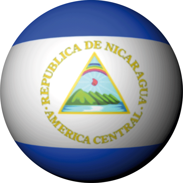 Nicaragua | Aufkleber in Kugelform