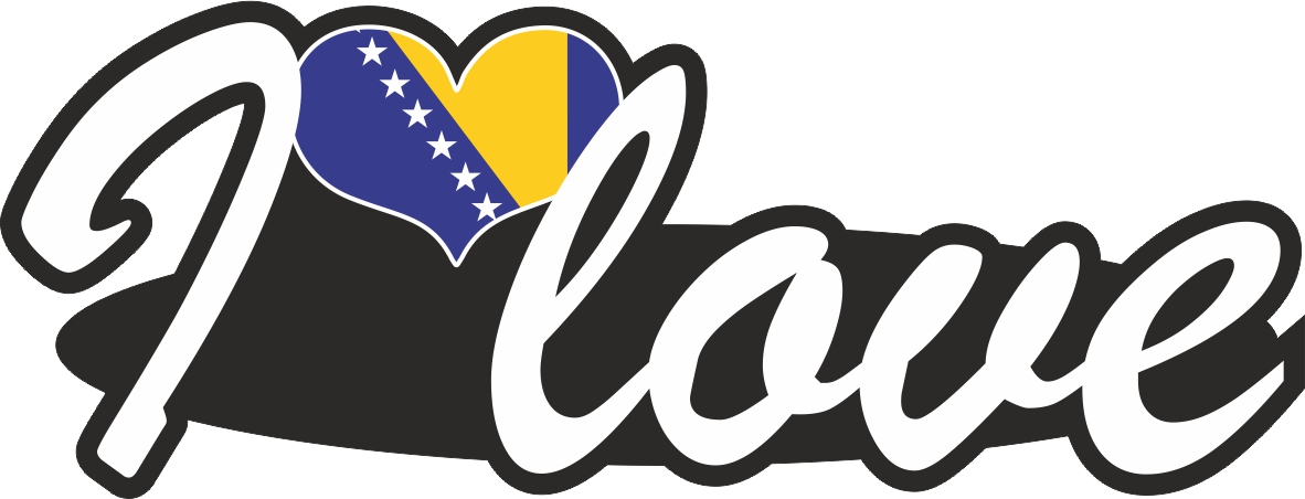 Bosnia and Herzegovina | I love ... sticker