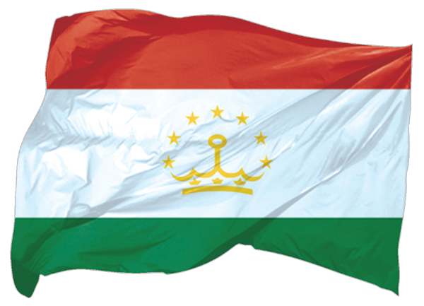Tajikistan | waving flag as sticker Tajikistan | waving flag as sticker