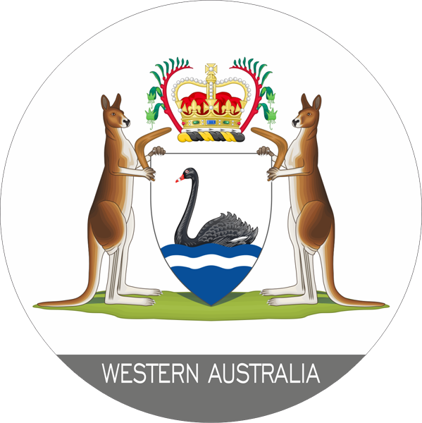 Australien Aufkleber | Wappen von Western Australia Australien Aufkleber | Wappen von Western Australia